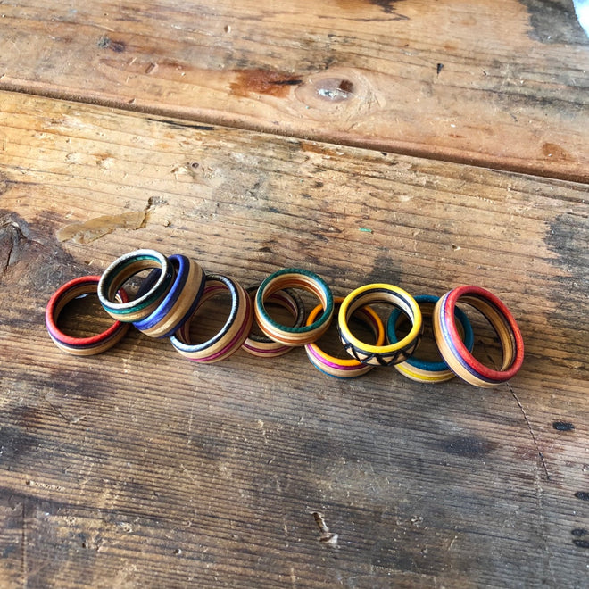 Hand Crafted Skateboard Rings